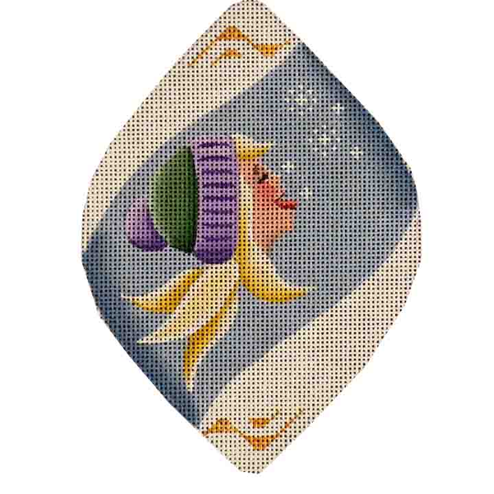 Rebecca Wood Designs Snowflakes on Nose Needlepoint Canvas