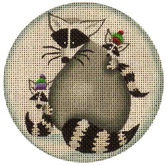 Rebecca Wood Designs Holiday Bandits Needlepoint Canvas