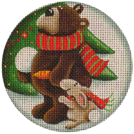 Rebecca Wood Designs Bunny & Bear Needlepoint Canvas