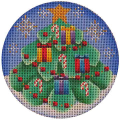 Rebecca Wood Designs Tree Presents & Star Needlepoint Canvas