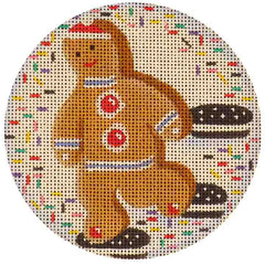 Rebecca Wood Designs Gingerbread Boy Needlepoint Canvas