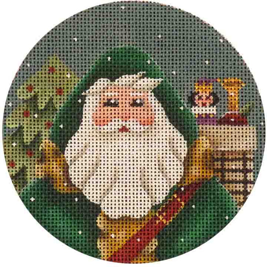Rebecca Wood Designs Swedish Santa Needlepoint Canvas
