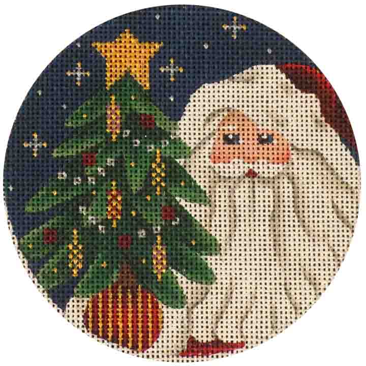 Rebecca Wood Designs Old Father Christmas Needlepoint Canvas