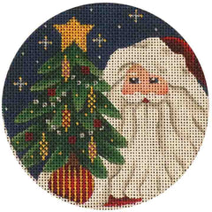 Rebecca Wood Designs Old Father Christmas Needlepoint Canvas