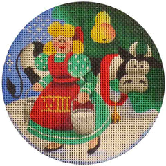Rebecca Wood Designs Eighth Day of Christmas Needlepoint Canvas