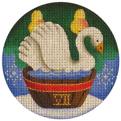 Rebecca Wood Designs Seventh Day of Christmas Needlepoint Canvas