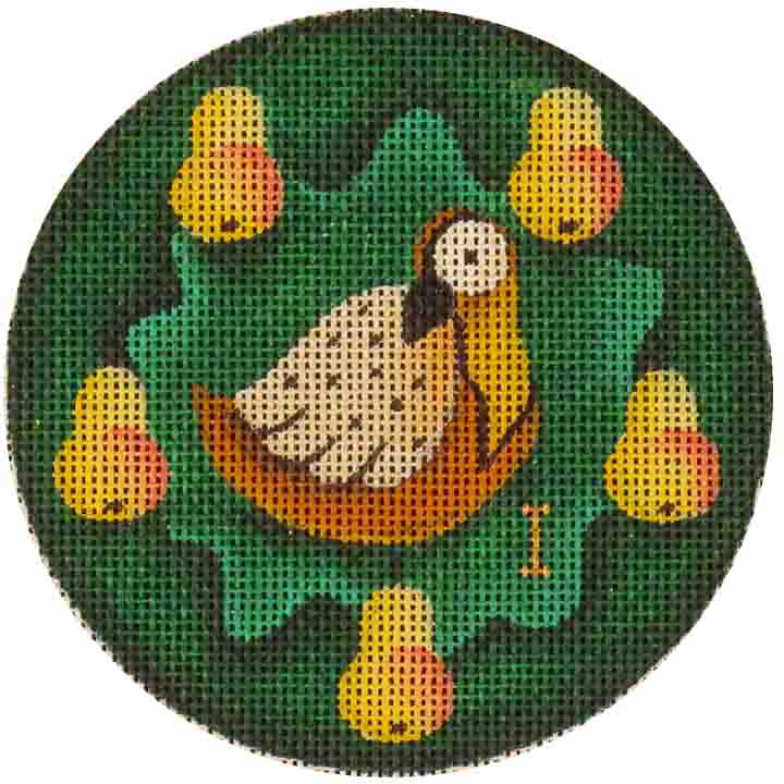Rebecca Wood Designs First Day Of Christmas Needlepoint Canvas