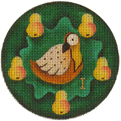 Rebecca Wood Designs First Day Of Christmas Needlepoint Canvas
