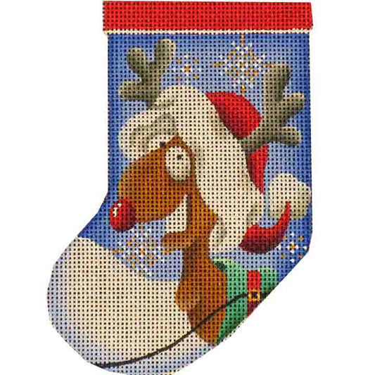 Rebecca Wood Designs Presents Mini Stocking Needlepoint Canvas