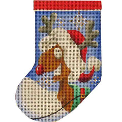 Rebecca Wood Designs Presents Mini Stocking Needlepoint Canvas
