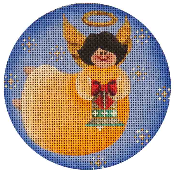 Rebecca Wood Designs Christmas Bell Angel Needlepoint Canvas