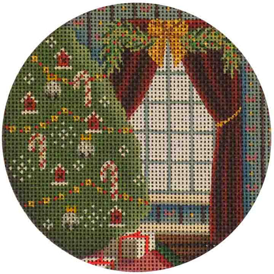 Rebecca Wood Designs Tree at the Window Needlepoint Canvas