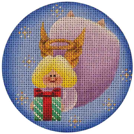 Rebecca Wood Designs Gift Angel Needlepoint Canvas