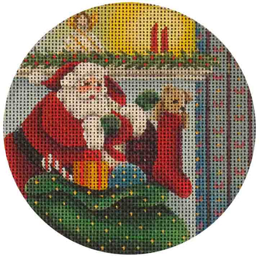 Rebecca Wood Designs Santa & Toys Needlepoint Canvas
