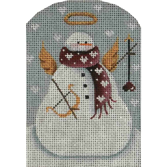 Rebecca Wood Designs Valentine Snowman Needlepoint Canvas