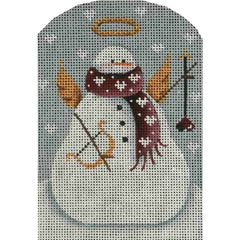 Rebecca Wood Designs Valentine Snowman Needlepoint Canvas