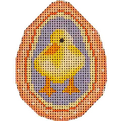 Rebecca Wood Designs Yellow Duckling Easter Egg Needlepoint Canvas
