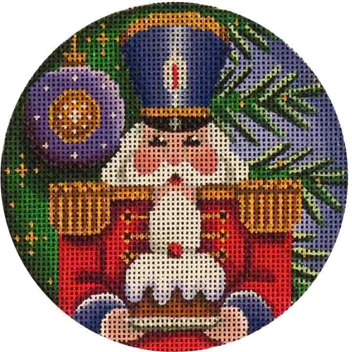 Rebecca Wood Designs Nutcracker with Ornament Needlepoint Canvas