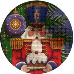 Rebecca Wood Designs Nutcracker with Ornament Needlepoint Canvas