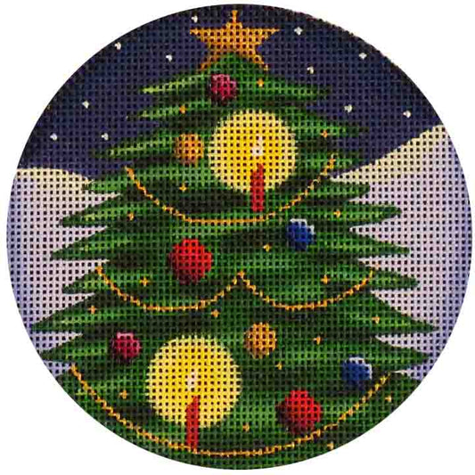 Rebecca Wood Designs Candle Tree Needlepoint Canvas