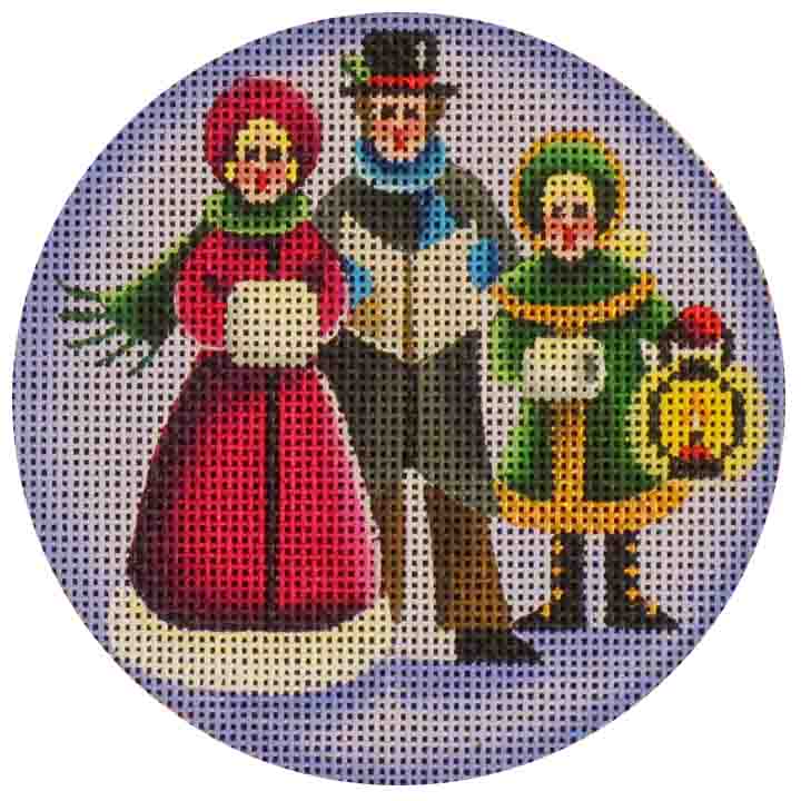 Rebecca Wood Designs Carolers Needlepoint Canvas