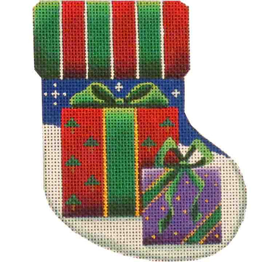 Rebecca Wood Designs Presents Mini Stocking Needlepoint Canvas