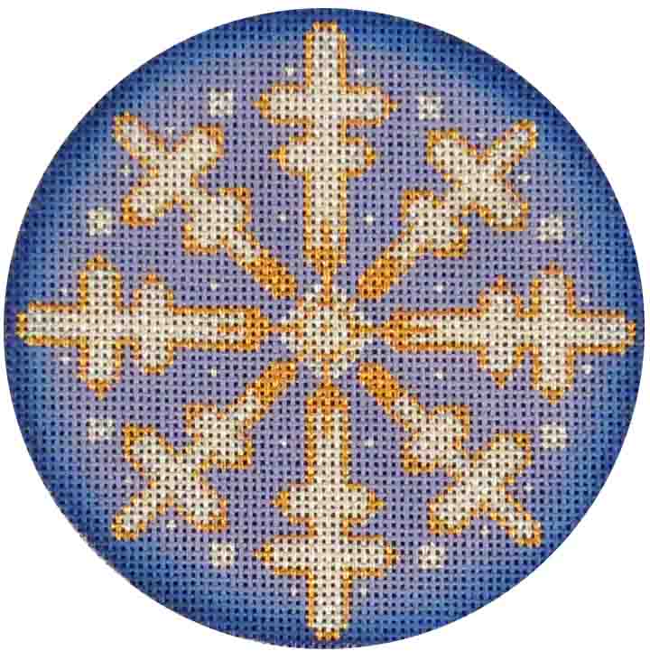 Rebecca Wood Designs First Snowflake Needlepoint Canvas