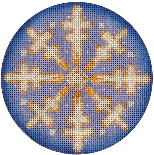 Rebecca Wood Designs First Snowflake Needlepoint Canvas