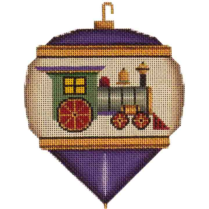 Rebecca Wood Designs Classic Train Needlepoint Canvas