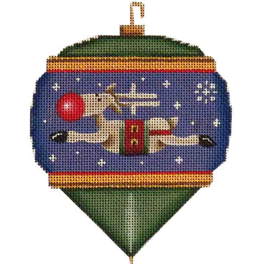 Rebecca Wood Designs Classic Rudolph Needlepoint Canvas