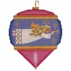 Rebecca Wood Designs Classic Angel Ornament Needlepoint Canvas