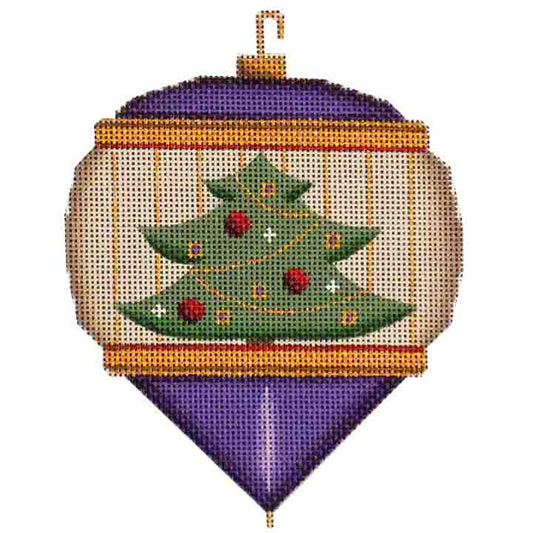 Rebecca Wood Designs Classic Christmas Tree Ornament Needlepoint Canvas