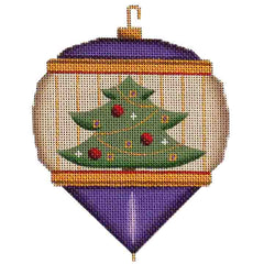 Rebecca Wood Designs Classic Christmas Tree Ornament Needlepoint Canvas