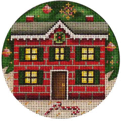 Rebecca Wood Designs Christmas House Needlepoint Canvas