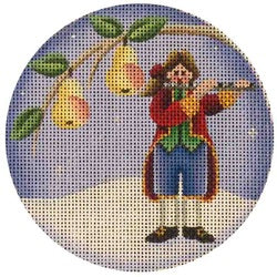 Rebecca Wood Designs Piper with Flute Needlepoint Canvas