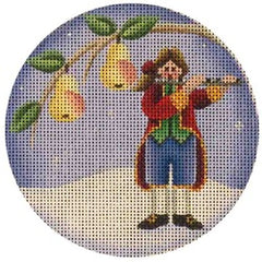 Rebecca Wood Designs Piper with Flute Needlepoint Canvas