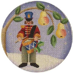 Rebecca Wood Designs Red Man Drummer Needlepoint Canvas