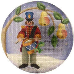 Rebecca Wood Designs Red Man Drummer Needlepoint Canvas