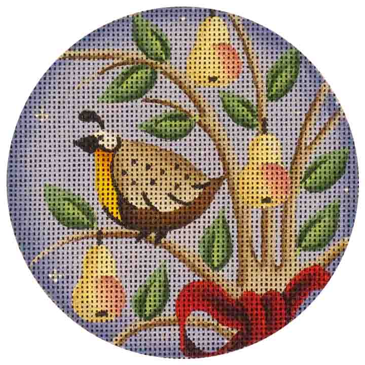 Rebecca Wood Designs Partridge In a Tree Needlepoint Canvas