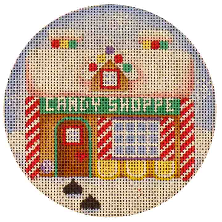 Rebecca Wood Designs Candy Shop House Needlepoint Canvas