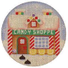 Rebecca Wood Designs Candy Shop House Needlepoint Canvas