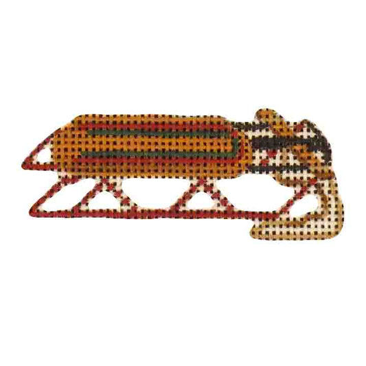 Rebecca Wood Designs Sled Needlepoint Canvas