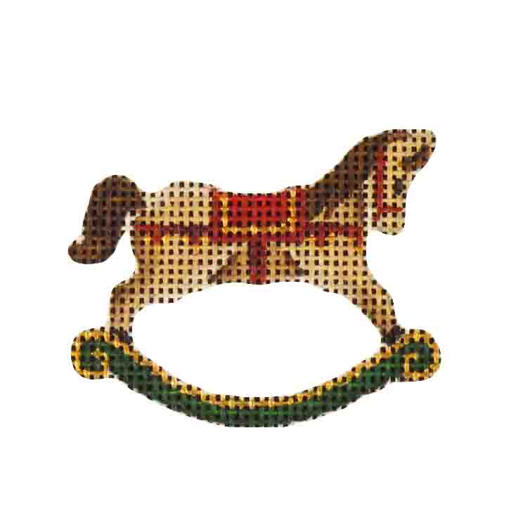 Rebecca Wood Designs Rocking Horse Needlepoint Canvas