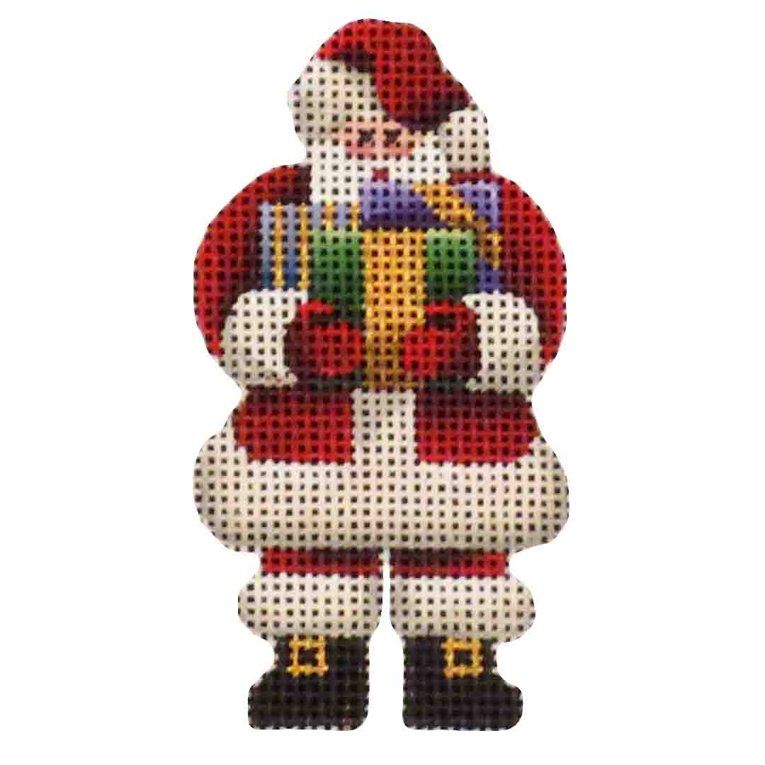 Rebecca Wood Designs Santa with Presents Needlepoint Canvas