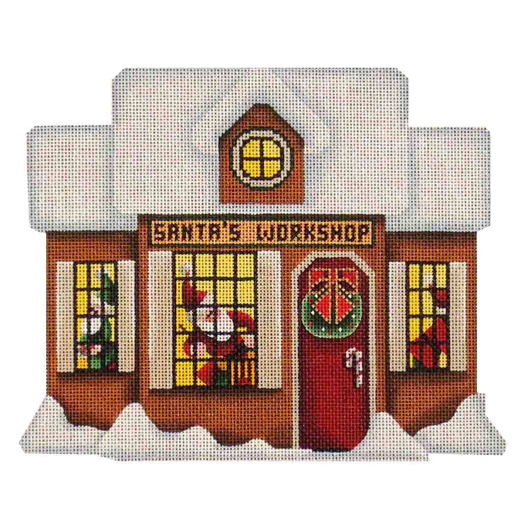 Rebecca Wood Designs Santas Workshop Needlepoint Canvas