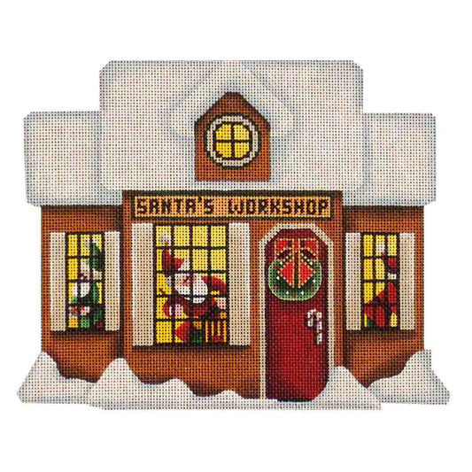 Rebecca Wood Designs Santas Workshop Needlepoint Canvas