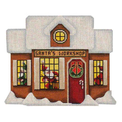 Rebecca Wood Designs Santas Workshop Needlepoint Canvas