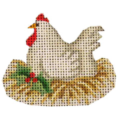Rebecca Wood Designs French Hen Needlepoint Canvas