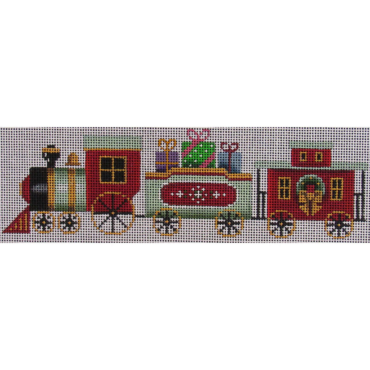 Rebecca Wood Designs Choo Choo Train Needlepoint Canvas