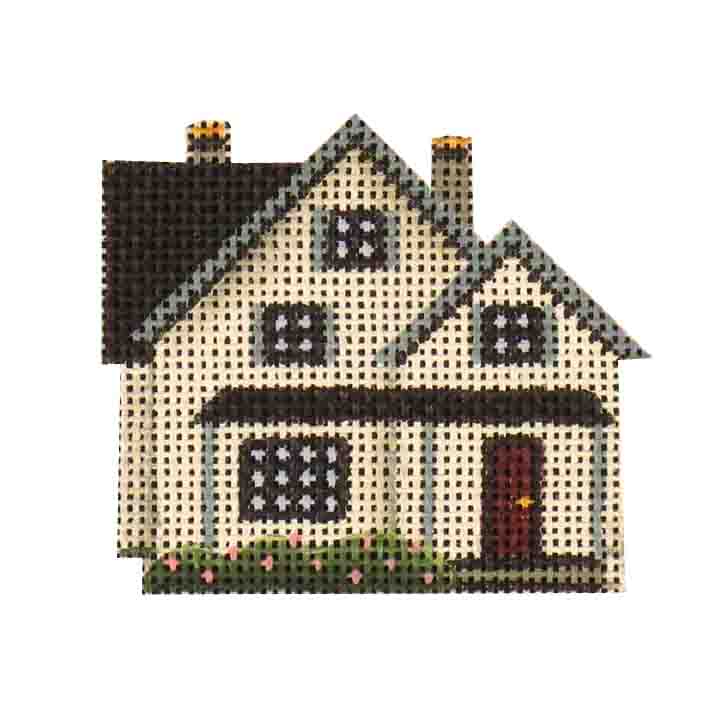 Rebecca Wood Designs White Cottage Needlepoint Canvas